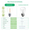 Meconard 48 Pack S14 LED String Light Bulbs, 1 Watt