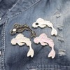 HMOOY 4pcs Koi Fish Brooch, Lovely Fish Shaped Brooch Enamel