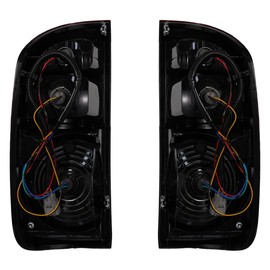 TULALUX Tail light Assembly compatible with TOYOTA TUNDRA 2004-2006 Rear Lamps; 815600C040; 815500C040 (Smoke Red Assembly)