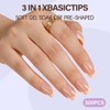 Misssix XBASICTIPS French Tip Press On Nails, 300Pcs French Gel