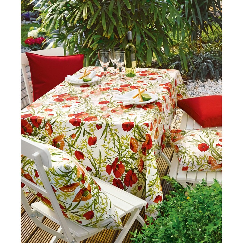 Sander Square tablecloth ziegel size 85x85 cm