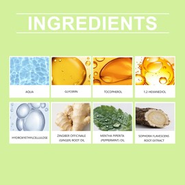 Hair Regrowth Treatment Extra Strength, Hair Thickening Solution, Natural Ginseng, Peppermint Oil and Ginger Root, for Thicker Hair Strengthens Roots, for Men Women