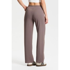 Yogipace Petite Women's Loose Fit Wide Leg Yoga Pants Drawstring Lightweight Sweatpants with Pockets,29",Taupe,Size S