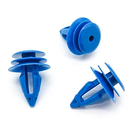 VVO Fasteners Plastic Interior Pillar Trim Clip, Blue (Pack of 10)