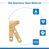 INCREWAY Rotatable Door Hinges, 4Pcs 360 Degree Adjustable Pivot Hinge