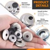 Rustark 350Pcs 8 Sizes #8#10#12#14 304 Stainless Steel Neoprene Sealing