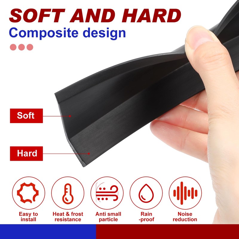 Nuogo Weatherproofing Garage Door Seals Top and Sides Seal Strip