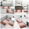 Arotive Microfiber Bathroom Rugs, Shaggy Soft and Absorbent Bath Rug,