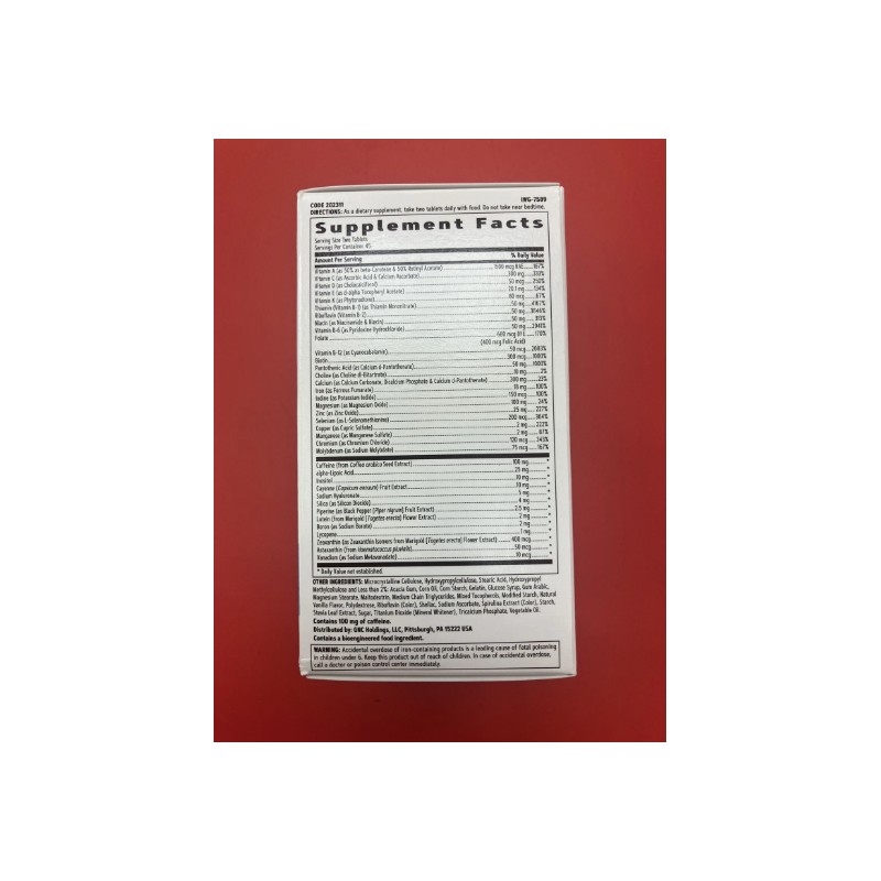 GNC 202311 90 Multivitamin Tablets - 0.475 oz 48107207915