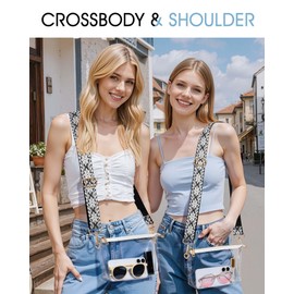 Vosturdy Clear Purse for Women, Small Clear Bag for Stadium Events, Crossbody Handbag for Concert, Party, Sport Fans