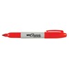 Sharpie Super Permanent Markers, Fine Point, Red, 12 Count