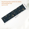 letsinstyle 92 x 20 Inch Planets Polyester Jumbo Rug Storage