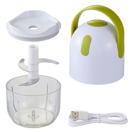 竹原製缶 電動みじん切りスピードチョッパー A-87 グリーン φ9.4×19cm