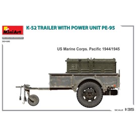 Miniart 1:35 - K-52 Trailer w/Power Unit PE-95, Molded Color