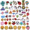 60PCS Random Assorted Styles Embroidered Patches, Iron on Patches Sew