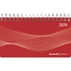 Horizontal Calendar Mini PP Cover Red 2024 - Office Planner