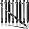 Metal Titanium Toothpicks, 8Pcs Black Reusable Keychain Telescopic Toothpick with