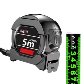 Waterproof Tape Measure,5m Tape Measure, Fluorescent Steel Tape Measure, Waterproof Tape Measure Thicken Ruler Tape, Measuring Tape Waterproof Thicken Double-Sided Scale Tape for Industrial Home