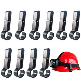GOLCD Helmet Clips for Headlamp,Headlamp Hook,Hard hat Light Clip,Helmet Clip,Hard Hat Accessory Easily Mount Headlamp on Narrow-Edged Helmet(10 Pcs)