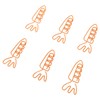100Pcs Carrot Paper Clips Carrot Shape Strong Metal Anti Slip