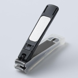 Kai Corporation KE0120 Nail Clipper, Type001S Black, Curved Blade, Made in Japan