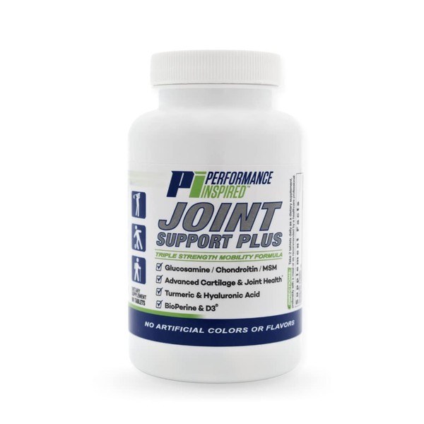 PERFORMANCE INSPIRED Nutrition - Joint Support Plus - Glucosamine & Chondroitin - Turmeric - BioPerine & Boswellia - Joint Discomfort Relief - 90 Count