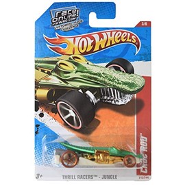 Hot Wheels Thrill Racers Jungle 3/6 Croc Rod 213/244 Green
