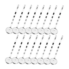 Vaguelly 40pcs Metal Bobby Pins with Tray Bases for DIY Hair Accessories Lightweight Hair Barrettes Making Crafting Findings Compatible with Various Styles