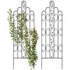 Idzo 71 in. Decorative Metal Trellis for Climbing Plants Outdoor,