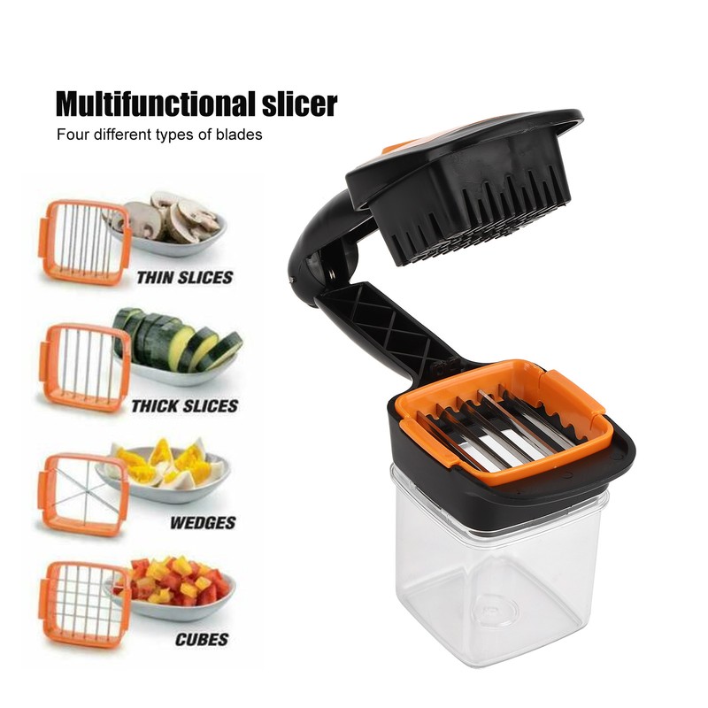 5 in 1 Multifunction Vegetable Cutter Fruit Salad Garlic Chopper