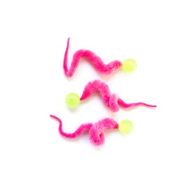 Dezi & Roo Glow-in-The-Dark Wiggly Ball - 3pk - Fun Cat Toys - Toy Balls for Indoor Cats - Designed by a Feline Vet - Made in USA