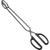 HINMAY 16" Extra Long Scissor Tongs, Stainless Steel Metal Kitchen