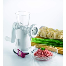 Paderno World Cuisine Meat and Vegetable Grinder, 9 1/2in, White