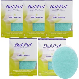 Buf, Puf Double, Sided Body Sponge (Quantity of 5)
