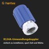 gohantee R-12 R-22 to R-134a Quick Adapter Retrofit Valve 1/4