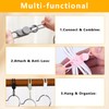 10 Pcs Silicone Cable Ties, Reusable Cord Organizer.