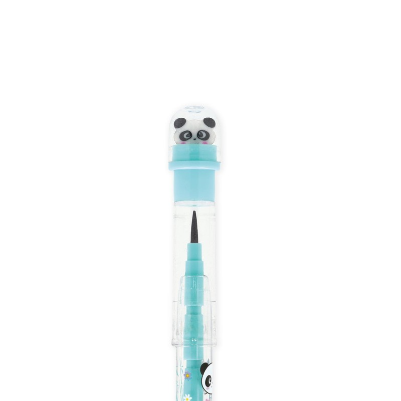Legami - Stackable Pencil with Eraser Take a Tip, Panda,