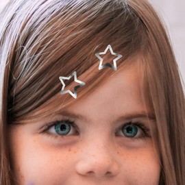 Beavorty 20 Piezas Horquilla Estrella Clips De Estrella a Presión Horquilla Para El Broches Para El Cabello Para El Cabello Con Estrellas Antideslizantes Salvaje Niña Metal Sombrerería Clip de flequil