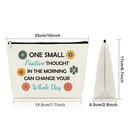 Sazuwu Inspirational Quote Graduation Gifts for Her Makeup Bag Motivational Birthday Gifts for Women Positive Affirmation Gifts Cosmetic Bag Encouragement Gifts for Home Office