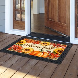 Briarwood Lane Welcome Fall Flowers Doormat