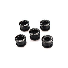 CYSKY Single Chainring Bolts 5 Pack M8 Single Short Chain Ring Bolts Fit for Road Bike, Mountain Bike, BMX, MTB, Fixie (Black)