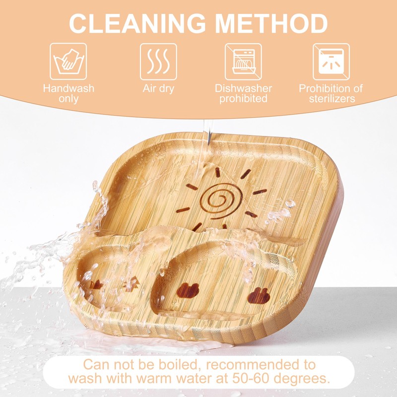 BABY REMEMBER Suction Plates Bowls Set for Baby Toddler Non-Toxic