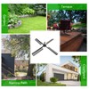 INOOMP Garden Windmill Blades, Outdoor Waterproof Wind Mill Accessories, Large