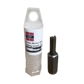 MurerPoint 3 Cutter Masonry Chisel Mortar Rake - 10mm | TCT Chisel Mortar Masonry Joint Raking Router with 26mm Cutting Depth | Repointing Raker Tool, Fast Removal of Old Mortar & Brickwork Pointing