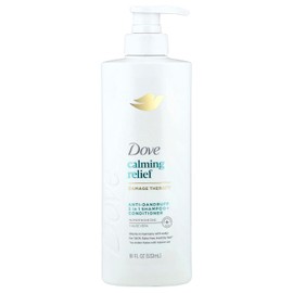 Dove Calming Relief Champú y Acondicionador 2 en 1 Anticaspa con Zinc Piritionado y Aloe Vera, 532 ml
