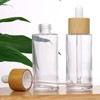 COSIDEA 5PCS empty 50ml / 1.67 oz clear glass bottles