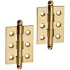 Deltana CH2015U3-UNL Solid Brass 2-Inch x 1-1/2-Inch Cabinet Hinge with