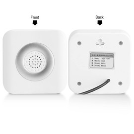 Wired Doorbell, DC 12V Wired Doorbell Alarm 12 Volt Warning Bell for Home Office Access Control System Dingdong Musical