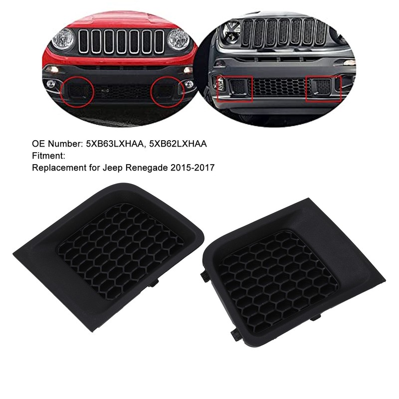 Front Left Right Bumper Grille 5XB63LXHAA Lower Bezel Cover Replacement