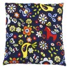 Seat Cushion, Cute Polka Pattern, Fun with Flowers and Animals,